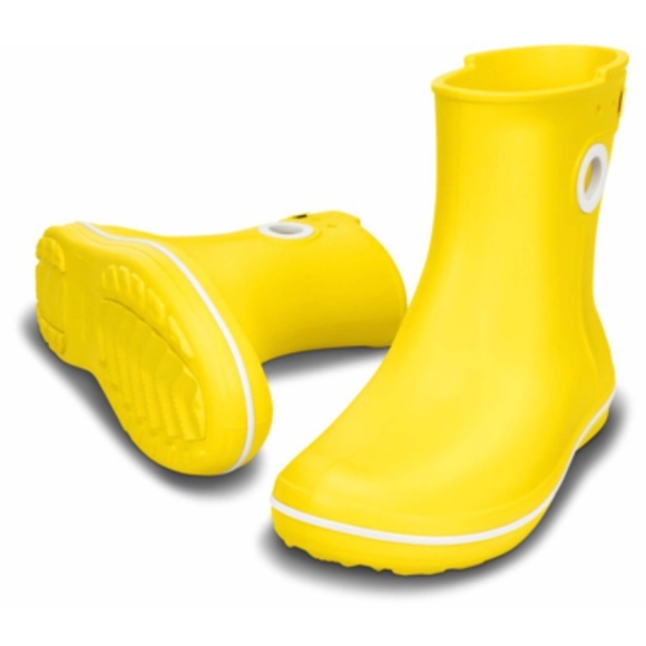 Yellow croc rain boots Clearance